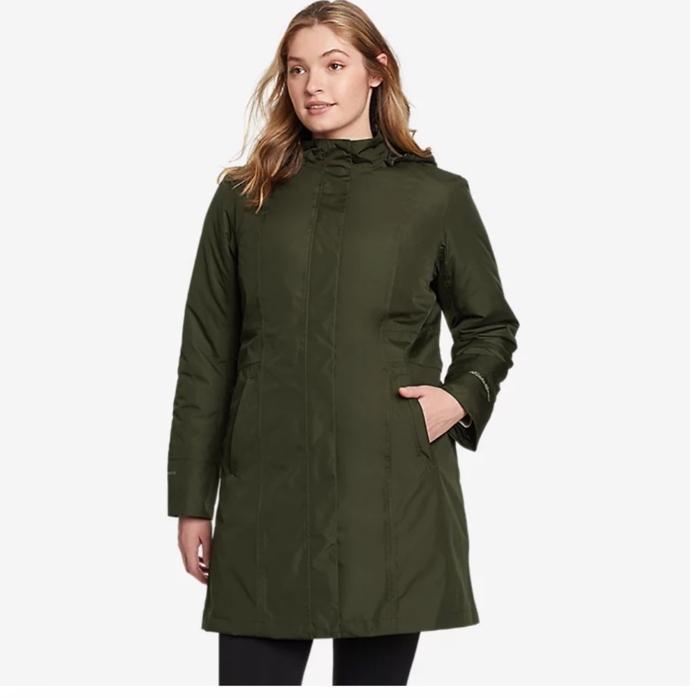 Girl On The Go Insulated Trench Coat - Picture 1 of 2